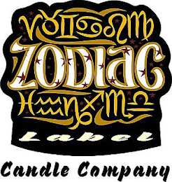 ZODIAC LABEL CANDLE COMPANY logo