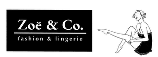 ZOE & CO. FASHION & LINGERIE logo