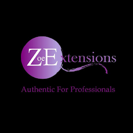 ZOE EXTENSIONS - AUTHENTIC FOR PROFESSIONALS logo