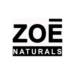 ZOE NATURALS logo