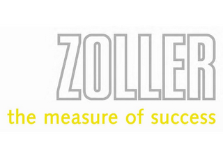 ZOLLER THE MEASURE OF SUCCESS logo