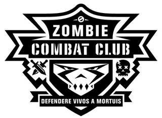 ZOMBIE COMBAT CLUB DEFENDERE VIVOS A MORTUIS logo