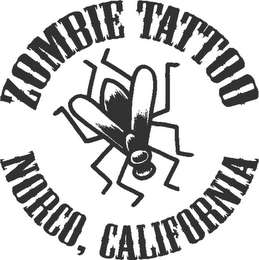ZOMBIE TATTOO NORCO CALIFORNIA logo