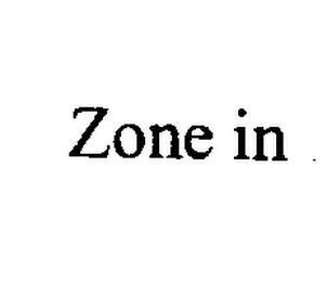 ZONE IN logo