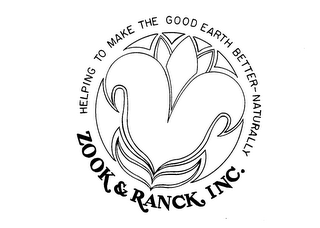 ZOOK & RANCK, INC. HELPING TO MAKE THE GOOD EARTH BETTER-NATURALLY logo