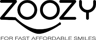 ZOOZY FOR FAST AFFORDABLE SMILES logo