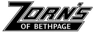 ZORN'S OF BETHPAGE logo