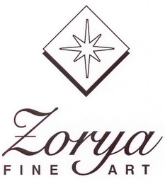 ZORYA FINE ART logo
