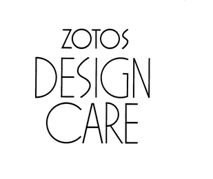ZOTOS DESIGN CARE logo