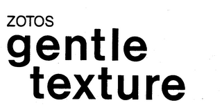 ZOTOS GENTLE TEXTURE logo