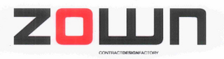 ZOWN CONTRACT DESIGN FACTORY logo