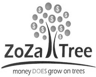 ZOZA TREE MONEY DOES GROW ON TREES logo