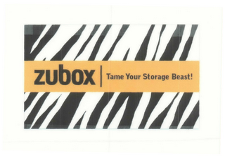 ZUBOX TAME YOUR STORAGE BEAST! logo