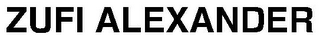 ZUFI ALEXANDER logo