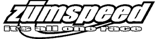 ZUMSPEED IT'S ALL ONE RACE logo