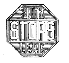 ZUNZ STOPS LEAK logo
