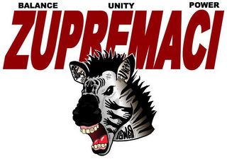 ZUPREMACI BALANCE UNITY POWER logo