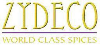 ZYDECO WORLD CLASS SPICES logo