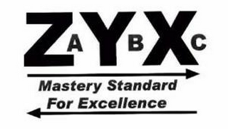 ZYX ABC MASTERY STANDARD FOR EXCELLENCE logo