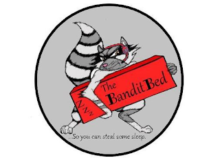 ZZZ THE BANDIT BED ...SO YOU CAN STEAL SOME SLEEP logo