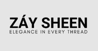 ZÁY SHEEN ELEGANCE IN EVERY THREAD logo