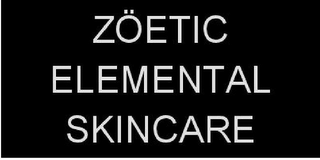 ZÖETIC ELEMENTAL SKINCARE logo