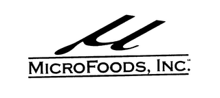 µ MICRO FOODS, INC." logo