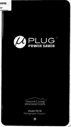 µ PLUG POWER SAVER SMART LIVING SENTIENT ENERGY CONCEPTS MODEL PS1B REFRIGERATOR · FREEZER logo
