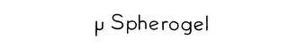 µ SPHEROGEL logo