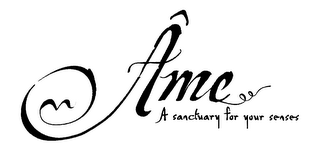 ÂME A SANCTUARY FOR YOUR SENSES logo