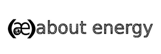 (Æ)ABOUT ENERGY logo