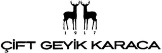 ÇIFT GEYIK KARACA 1917 logo