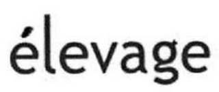 ÉLEVAGE logo