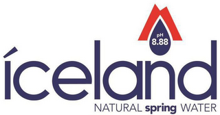 ÍCELAND NATURAL SPRING WATER PH 8.88