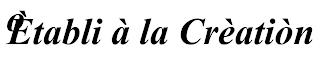 ÒETABLI À LA CRÈATIÒN logo