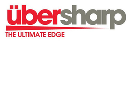 ÜBERSHARP THE ULTIMATE EDGE logo