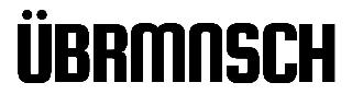 ÜBRMNSCH logo