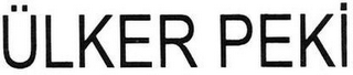 ÜLKER PEKI logo